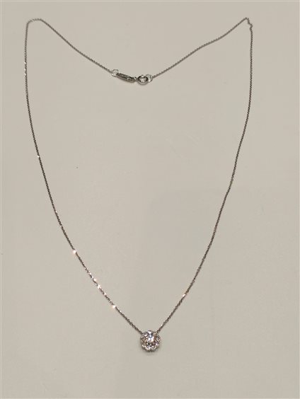 Collana Duezeta Donna in Oro bianco Zircone GCOBPLPAVÈFIORE2ZM10 - GCOBPLPAVÈFIORE2ZM10